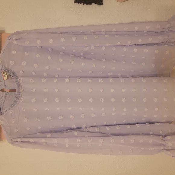 Lavender Ruffle Blouse - Picture 5 of 5